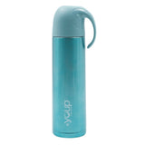 Youp Thermosteel Blue Color Water Bottle With Handle Containing Cup Cap - 500 ml