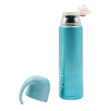 Youp Thermosteel Blue Color Water Bottle With Handle Containing Cup Cap - 500 ml