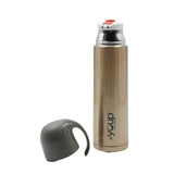 Youp Thermosteel Gold Color Water Bottle With Handle Containing Cup Cap - 500 ml