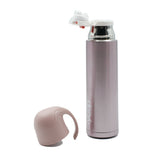 Youp Thermosteel Metallic Pink Color Water Bottle With Handle Containing Cup Cap - 500 ml