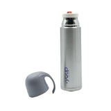 Youp Thermosteel Silver Color Water Bottle With Handle Containing Cup Cap - 500 ml