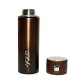 Youp Thermosteel Metallic Brown Color Bottle Miracle - 500 ml