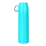 Youp Thermosteel Insulated Blue Grey Color Water Bottle With Handle Containing Cup Cap Rover - 500 ml