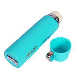 Youp Thermosteel Insulated Blue Grey Color Water Bottle With Handle Containing Cup Cap Rover - 500 ml