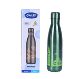 Youp Thermosteel Insulated Double Wall Green Color Water Bottle Shiny - 500 ml