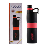 Youp Thermosteel Pink Color Water Bottle - 650 ml