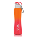 Youp Thermosteel Orange and Red Color Water Bottle - 900 ml