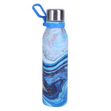 Youp Stainless Steel Blue Water Bottle for Office Gym Travel School Dance Home Refrigerator Water Bottle For Adults Kids Girls Boys - 1000 ml