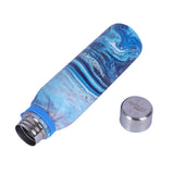 Youp Stainless Steel Blue Water Bottle for Office Gym Travel School Dance Home Refrigerator Water Bottle For Adults Kids Girls Boys - 1000 ml