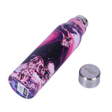 Youp Stainless Steel Pink Water Bottle for Office Gym Travel School Dance Home Refrigerator Water Bottle For Adults Kids Girls Boys - 1000 ml