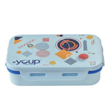Youp Stainless Steel Aqua Blue Color Kids Lunch Box Yummy - 500 ml