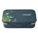 Youp Stainless Steel Dark Green Color Kids Lunch Box Yummy - 500 ml