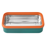 Youp Stainless Steel Green Color Kids Lunch Box Interval - 500 ml