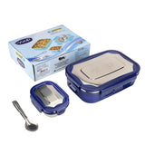 Youp Stainless Steel Dark Blue Color Lunch Box Lunch Time - 750 ml