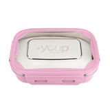 Youp Stainless Steel Pink Color Lunch Box Lunch Time - 750 ml