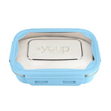 Youp Stainless Steel Sky Blue Color Lunch Box Lunch Time - 750 ml