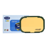 Youp Stainless Steel Insulated Yellow Color Lunch Box With Fork, Spoon and Small Container Rolex - 850 ml