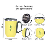 Youp Thermosteel Lemon Green Color Coffee Mug Galaxy - 350 ml