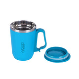 Youp Thermosteel Turquoise Blue Color Coffee Mug Galaxy - 350 ml