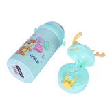 Youp Stainless Steel Sea Green Color Kids Favourite Print Sipper Bottle With Strap Style - 500 ml