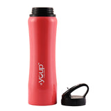 Youp Stainless Steel Pink Color Sports Series Sipper Bottle Hyper - 900 ml