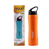 Youp Stainless Steel Orange Color Sports Series Sipper Bottle Hyper - 900 ml