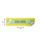 Waterproof Labels - Yellow llama