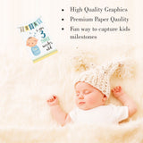 Baby boy milestone cards- Pack of 24