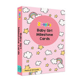 Baby Girl milestone cards- Pack of 24