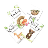 Jungle Safari theme Baby milestone cards- Pack of 32