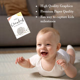 Jungle Safari theme Baby milestone cards- Pack of 32