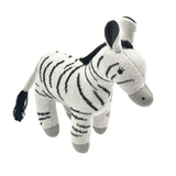 Zebra Plush Toy for Kids – Snuggly Knitted Cotton Soft Toy