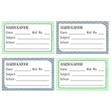 School Book Label - Zig zag
