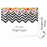 Personalised Gift Notecard - Zig Zag Floral