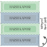 Waterproof Labels - Zig Zag