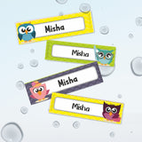Waterproof Labels - Zig Zag Owl