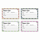 Personalized School Book Labels - Zig Zag Vibes