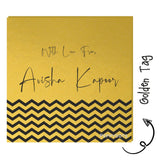 Golden Gift Tag - Zig Zag