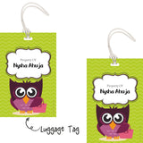 Luggage Tag - Zig Zag Owl
