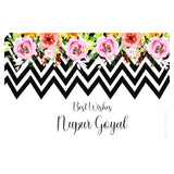 Gift Tag - Zig zag Floral