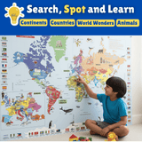 Traveller Kids Hop Around The World - Giant World Map Game
