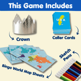 Kids World Bingo Geography Game for Kids