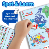 Kids World Map for Kids - Wall Poster for Room Decor