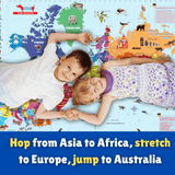 Traveller Kids Hop Around The World - Giant World Map Game