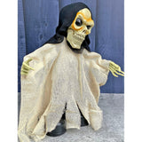 Beige Scary Walking  Dwarf skeleton, Battery operated with voice, Motion and Light  Halloween Party Decor