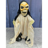 Beige Scary Walking  Dwarf skeleton, Battery operated with voice, Motion and Light  Halloween Party Decor
