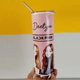 Skinny Tumbler - Black Pink