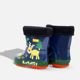 Blue Deer Flexible Rubber Rain Gumboots for Toddlers and Kids