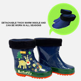 Blue Deer Flexible Rubber Rain Gumboots for Toddlers and Kids