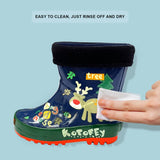 Blue Deer Flexible Rubber Rain Gumboots for Toddlers and Kids